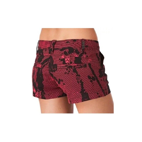 Fox Racing Shorts Womens Haste Stripe Bright Rose Edgy Streetwear Punk Skater 0